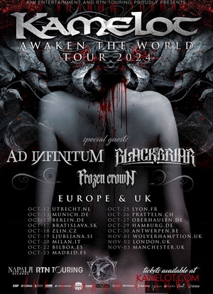 Kamelot European & UK Tour 2024 poster