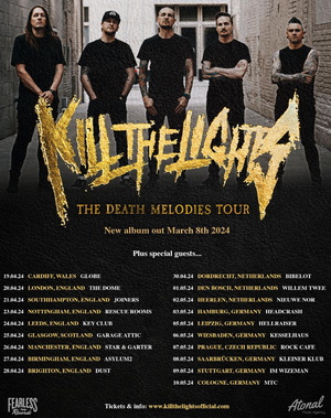 Kill The Lights European & UK Tour 2024 poster