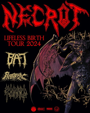 Necrot North American Tour 2024 poster