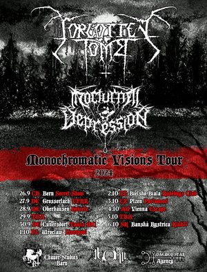 Forgotten Tomb European Tour 2024 poster