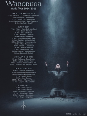 Wardruna World Tour 2024 & 2025 poster