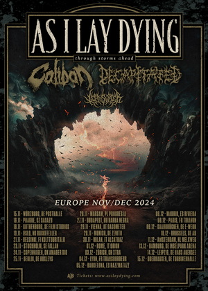 As I Lay Dying European Tour poster