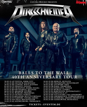 Dirkschneider European Tour 2025 poster