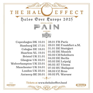 The Halo Effect European & UK Tour 2025 poster