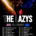 The Lazys UK & European Tour 2024 poster