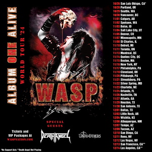 W.A.S.P. North American Tour 2024 poster