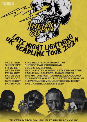 Electric Black UK Tour 2024 poster