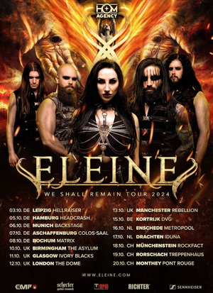 Eleine European & UK Tour 2024 poster
