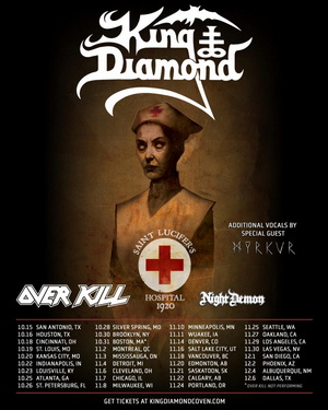 King Diamond North American Tour 2024 poster