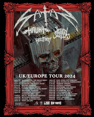Satan UK & European Tour 2024 poster