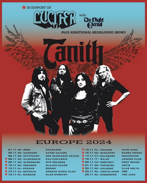 Tanith European Tour 2024 poster