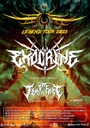 Exocrine European Tour 2025 poster