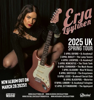 Erja Lyytinen UK Tour 2025 poster