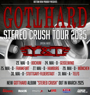 Gotthard European Tour 2025 poster