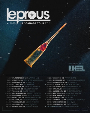 Leprous North American Tour 2025 poster