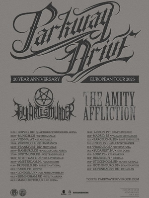 Parkway Drive European Tour 2025 poster