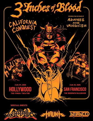 3 Inches of Blood California Shows 2025 poster