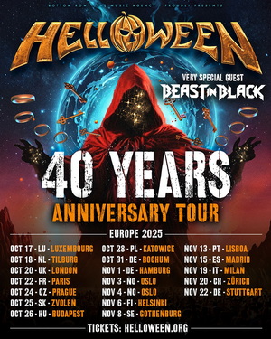Helloween European Tour 2025 poster