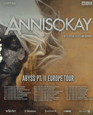 Annisokay European & UK Tour 2025 and 2026