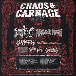Dying Fetus and Cradle of Filth - Chaos & Carnage Tour poster