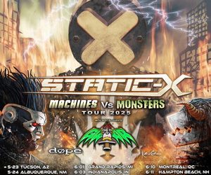 Static-X North American Tour 2025 poster