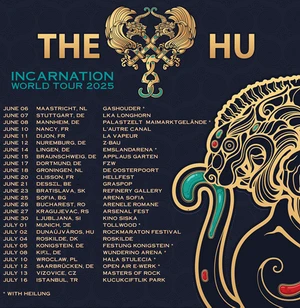 The HU European Tour 2025 poster