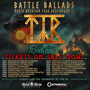 Týr North American Tour 2025 poster