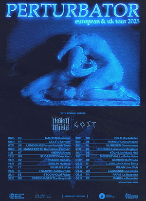 Perturbator European & UK Tour 2025 poster