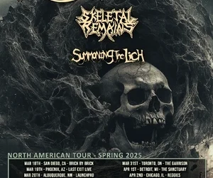 Warbringer Allegaeon North American Tour 2025 poster