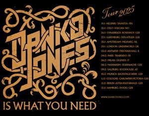 Danko Jones European Tour 2025 poster
