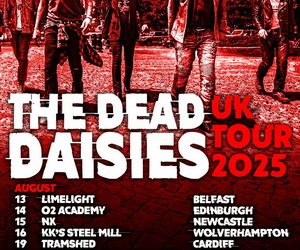 The Dead Daisies European & UK Tour 2025 poster