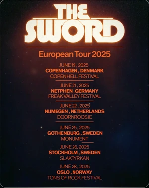 The Sword European Tour 2025 poster