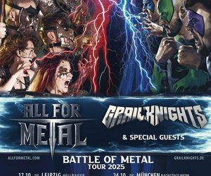 All For Metal Grailknights European Tour 2025 poster