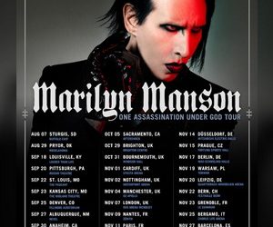 Marilyn Manson World Tour 2025 poster