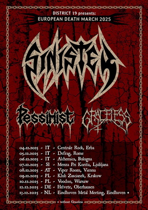 Pessimist European Tour 2025 poster