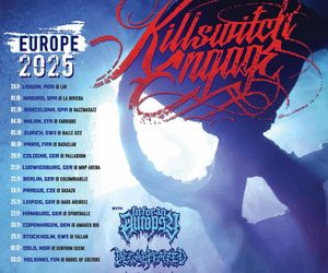 Killswitch Engage European & UK Tour 2025 poster