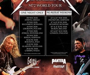 Metallica European & UK Tour 2026 poster