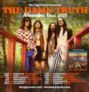 The Damn Truth UK Tour 2025 poster