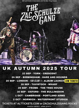The Zac Schulze Gang UK Tour 2025 poster