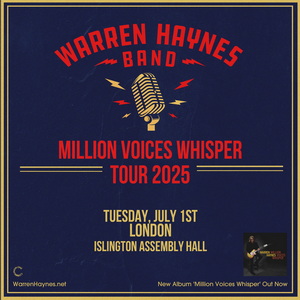 Warren Haynes Band London Show 2025 poster
