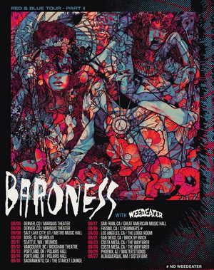 Baroness North American Tour 2025 poster