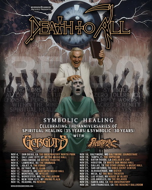 Death To All North American Tour 2025 poster