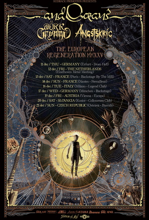 And Oceans European Tour 2025 poster