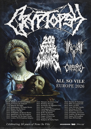 Cryptopsy European & UK Tour 2025 poster