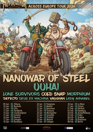 Nanowar Of Steel European Tour 2026 poster