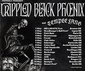 Crippled Black Phoenix European Tour 2026 poster