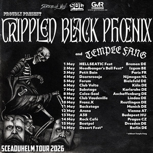 Crippled Black Phoenix European Tour 2026 poster