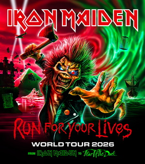 Iron Maiden European Tour 2026 poster