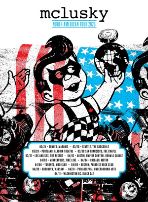 Mclusky North American Tour 2026 poster