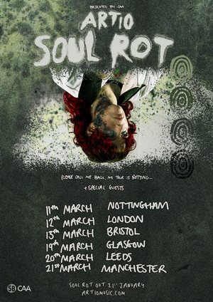 Artio UK Tour 2026 poster